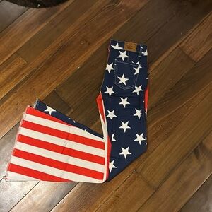 Brand new ranch dressin fallon taylor American flag jeans bootcut